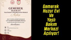 Gemerek Huzur Evi Ve Yaşlı Bakım Merkezi Açılıyor!